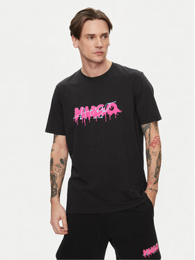 HUGO Hugo Футболка Decation 50515282 Чорний Regular Fit