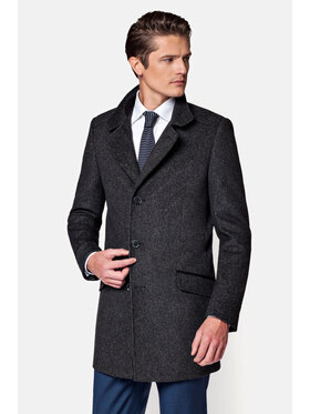 Lancerto Lancerto Płaszcz wełniany Andro KU054217000005 Szary Regular Fit