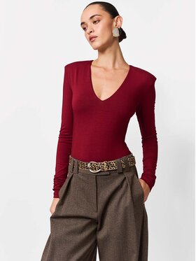 La Mania La Mania Body JULES Bordowy Basic Fit