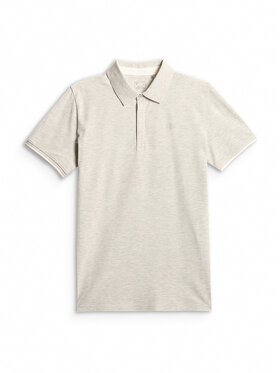 4F 4F Polo COMMERCIAL Szary jasny Regular Fit