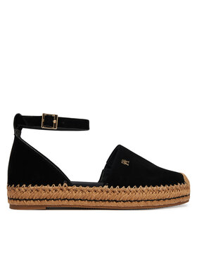 Tommy Hilfiger Tommy Hilfiger Espadrilky Th Platform Espad Suede Strap FW0FW09144 Černá