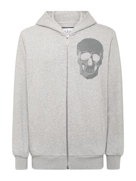 PHILIPP PLEIN PHILIPP PLEIN Mikina 15005 Šedá Regular Fit