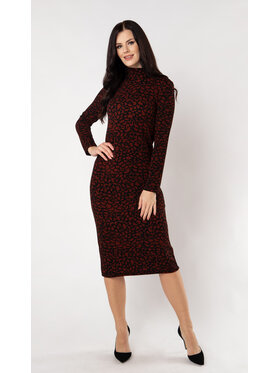 QUIOSQUE QUIOSQUE Sukienka codzienna DR2179 Brązowy Regular Fit