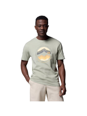 Columbia Columbia T-Shirt Columbia Path Lake II Graphic Tee Zielony Regular Fit
