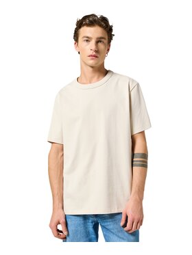 Wrangler Wrangler T-Shirt 112357430 Beżowy Relaxed Fit