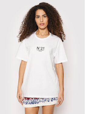 N°21 N°21 T-shirt 22E N2M0 F051 6322 Bianco Relaxed Fit