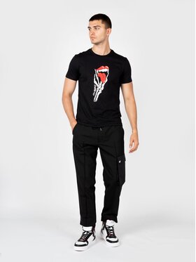 Les Hommes Les Hommes T-Shirt LBT1003700P Μαύρο Regular Fit