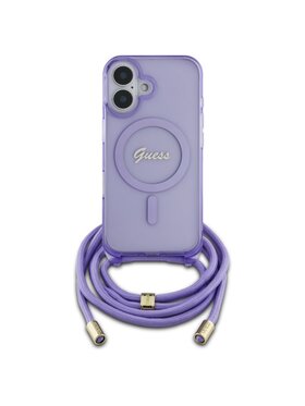 Guess Guess Etui na telefon iPhone 16 Fioletowy
