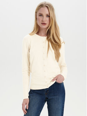 Saint Tropez Saint Tropez Cardigan 30500005 Blanc Classic Fit