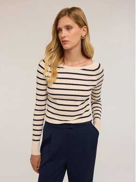 Motivi Motivi Cardigan M361W003444N0S1 Bianco Slim Fit