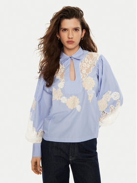 Munthe Munthe Camicia Shellcu 244101624423 Blu Regular Fit