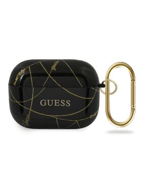 Guess Guess Etui na słuchawki AirPods Pro Czarny