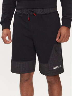 Guess Guess Спортни шорти Z4GD00 KC532 Черен Regular Fit