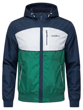 Ombre Ombre Kurtka przejściowa C588 Zielony Regular Fit