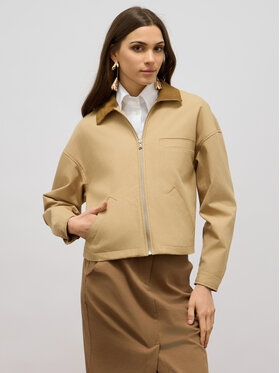 Oltre Oltre Kurtka outdoor R206J000295N012 Écru Boxy Fit