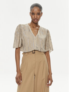 Bruuns Bazaar Bruuns Bazaar Majica Majlys BBW3952 Bež Regular Fit
