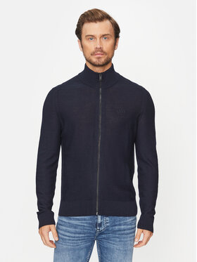 BOSS Boss Džemper Avac_Fz 50501750 Tamnoplava Regular Fit