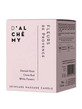 D'ALCHÉMY D'ALCHÉMY Kwiaty Prowansji Świeca do masażu i pielęgnacji skóry FLEURS DE PROVENCE SKINCARE MASSAGE CANDLE Olejek