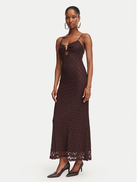 Bardot Bardot Coctailkleid Karla 60457DB Dunkelbraun Slim Fit