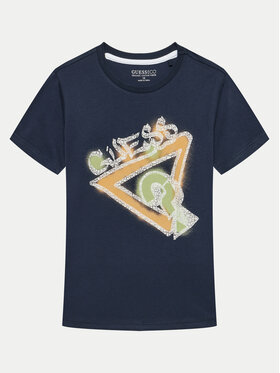 Guess Guess T-Shirt L4GI05 K8HM4 Tmavomodrá Regular Fit
