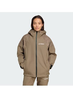 adidas adidas Kurtka hardshell 154859 Brązowy Regular Fit