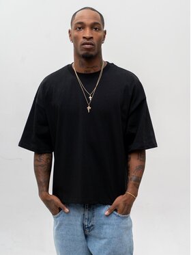 Urban City Urban City T-Shirt 129044 Czarny Boxy Fit