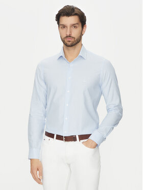 Michael Kors Michael Kors Cămașă MK0DS01408 Albastru celest Slim Fit