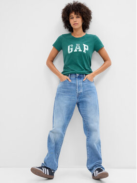 Gap Gap Marškinėliai 268820-87 Žalia Regular Fit