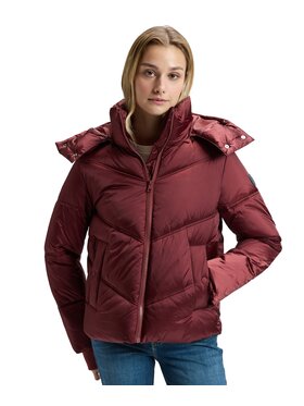 Lee Lee Kurtka puchowa 112387764 Bordowy Regular Fit
