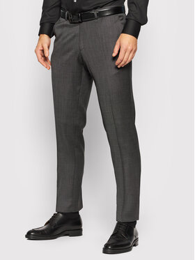 Carl Gross Carl Gross Pantalone da abito Cg Flann 061S0-70 Grigio Regular Fit