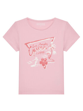 Guess Guess Футболка J5GI30 K6YW4 Рожевий Regular Fit
