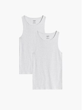 Atlantic Atlantic Podkoszulek basic Szary Regular Fit