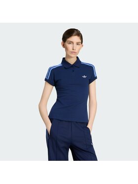 adidas adidas Polo 159123 Niebieski jasny Slim Fit