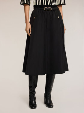 Motivi Motivi Gonna midi 1013W000689N033 Nero A-Line Fit