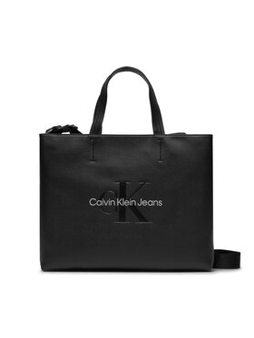 Calvin Klein Jeans Calvin Klein Jeans Torbica Sculpted Mini Slim Tote26 Mono K60K611547 Crna