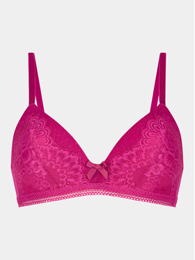 Hunkemöller Hunkemöller Σουτιέν χωρίς μπανέλα Bessie Non Wired Low D Pu 202655 Ροζ
