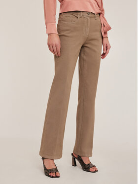 Motivi Motivi Pantaloni di tessuto P732Q003770N013 Écru Flare Fit