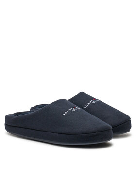 Tommy Hilfiger Papuče Felt House Shoe FM0FM05538 Tamnoplava