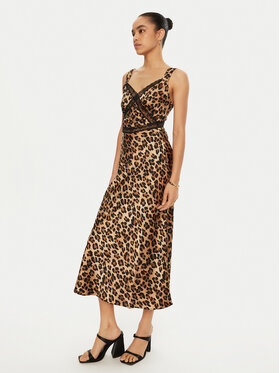 BARDOT BARDOT Kokteilinė suknelė 58603DB2 Ruda Regular Fit