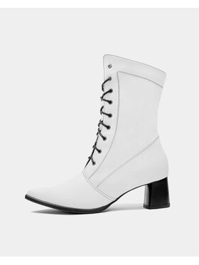 Bohema Clothing Bohema Clothing Botki High Boots Biały