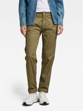G-Star Raw G-Star Raw Chinosy D22539-C072-B212 Zielony Boyfriend Fit