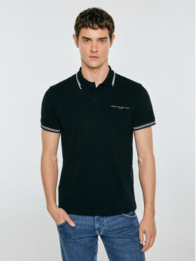 BIG STAR BIG STAR Polo WLADYM Czarny Basic Fit