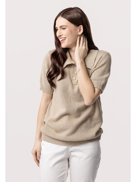 QUIOSQUE QUIOSQUE Sweter 6UF002 Beżowy Regular Fit