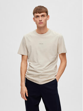 Selected Homme Selected Homme T-shirt 16088656 Grigio Regular Fit