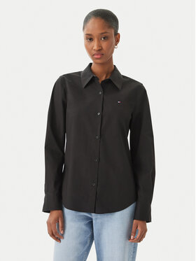 Tommy Hilfiger Tommy Hilfiger Cămașă WW0WW47169 Negru Regular Fit