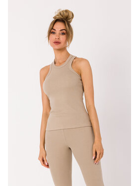 Made of Emotion Made of Emotion Top M735 Beżowy Premium Fit