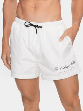 KARL LAGERFELD KARL LAGERFELD Short de bain 231M2203 Blanc Regular Fit