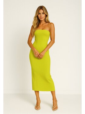 Nudyess Nudyess Sukienka letnia 1022E Zielony Fitted Fit