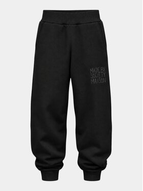 MADE BY SOCIETY MADE BY SOCIETY Spodnie materiałowe LOUD - P37526 Czarny Basic Fit