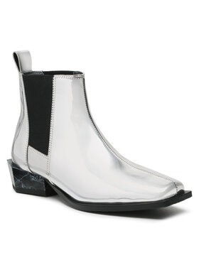 United Nude United Nude Členková obuv s elastickým prvkom Tetra Chelsea Lo 1063214101 Strieborná